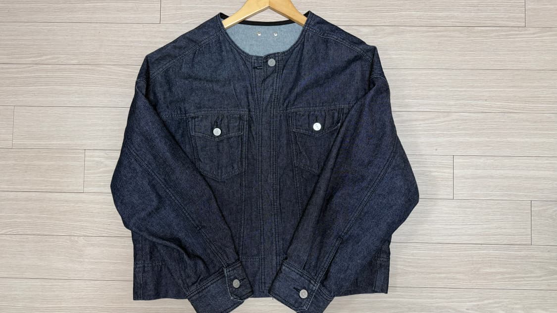 트리밍버드 원버튼 데님 자켓 (+팬츠) 상품이미지2