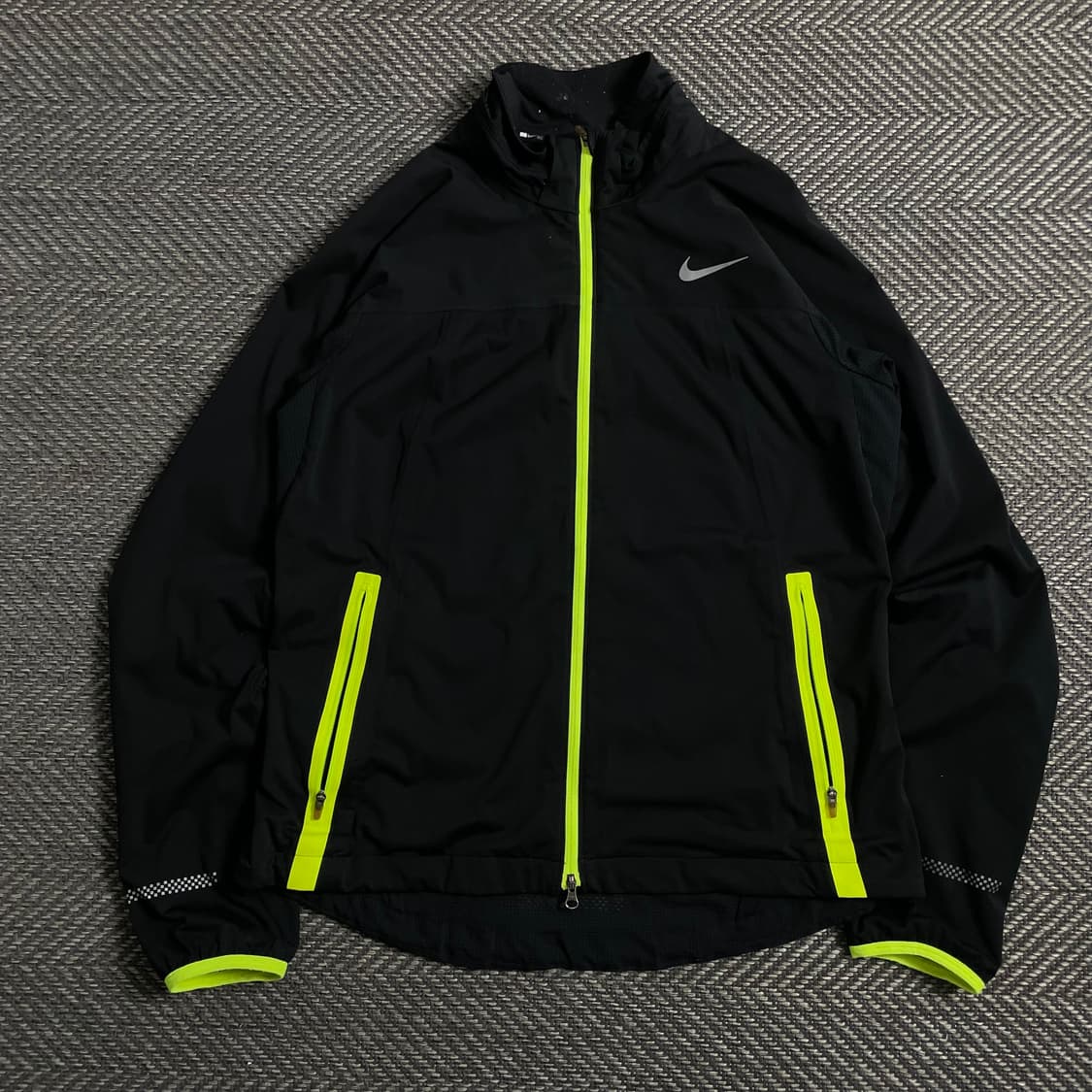 나이키 스카치로고 러닝 트랙 형광 집업 자켓y 4479 상품이미지2