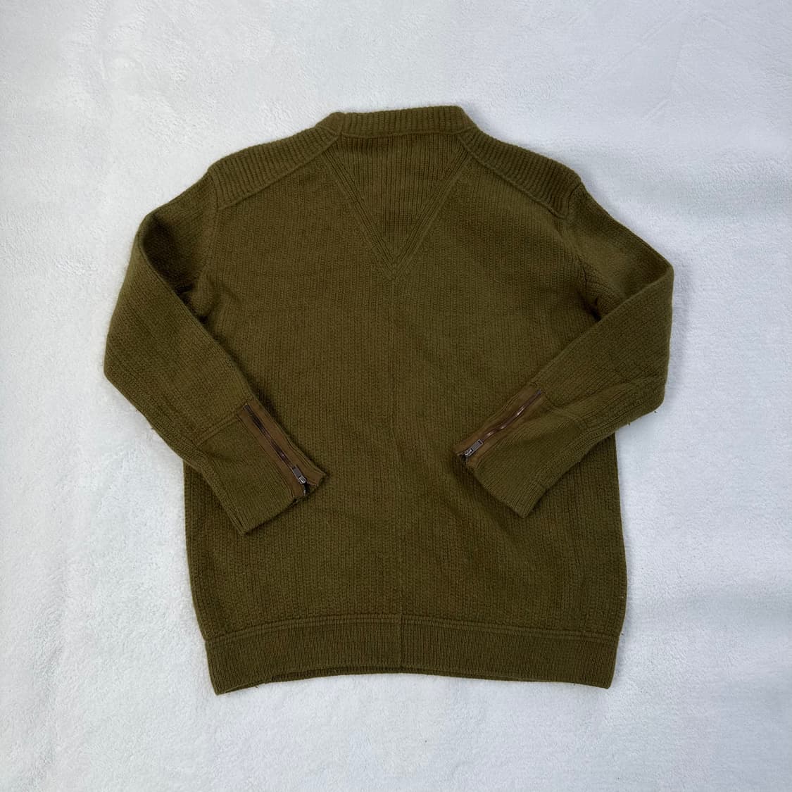 90 시스템 카키 앙고라 니트 0303T 상품이미지2