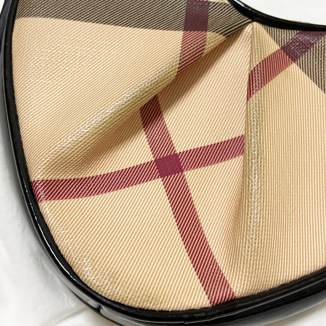 희귀빈티지 ) burberry 버버리 노바체크 하트백 상품이미지4