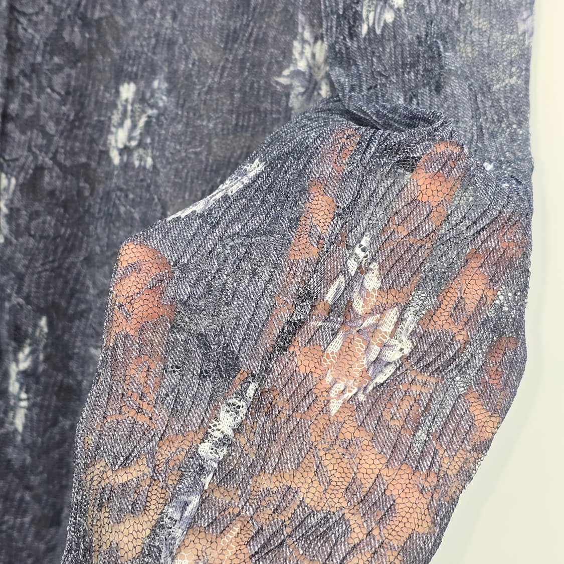 레이스 롱 자켓 / 빈티지 플라워 레이스 셔츠 코트형 상품이미지5