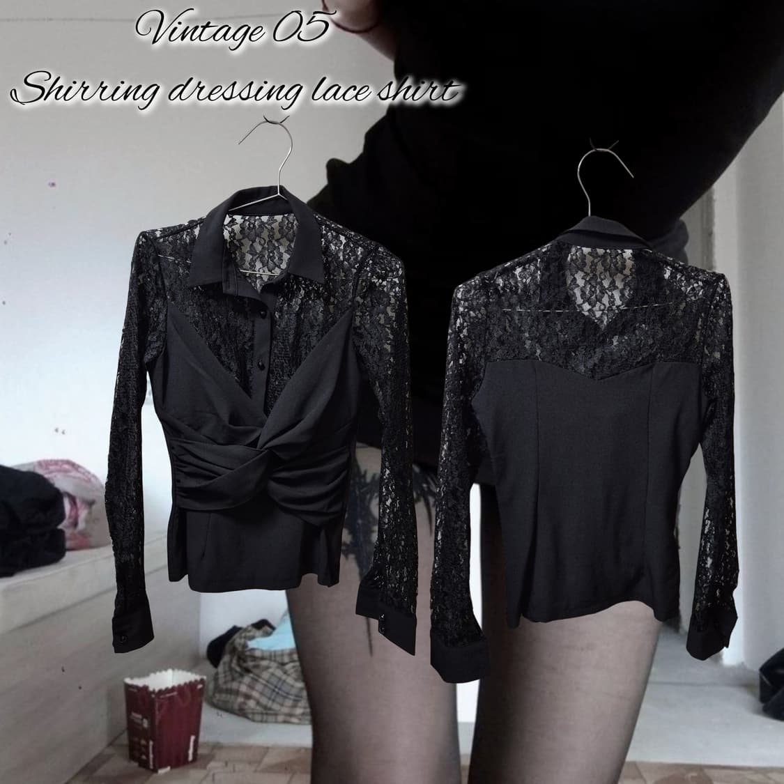 Vintage 05 Shirring dressing lace shirt 상품이미지1