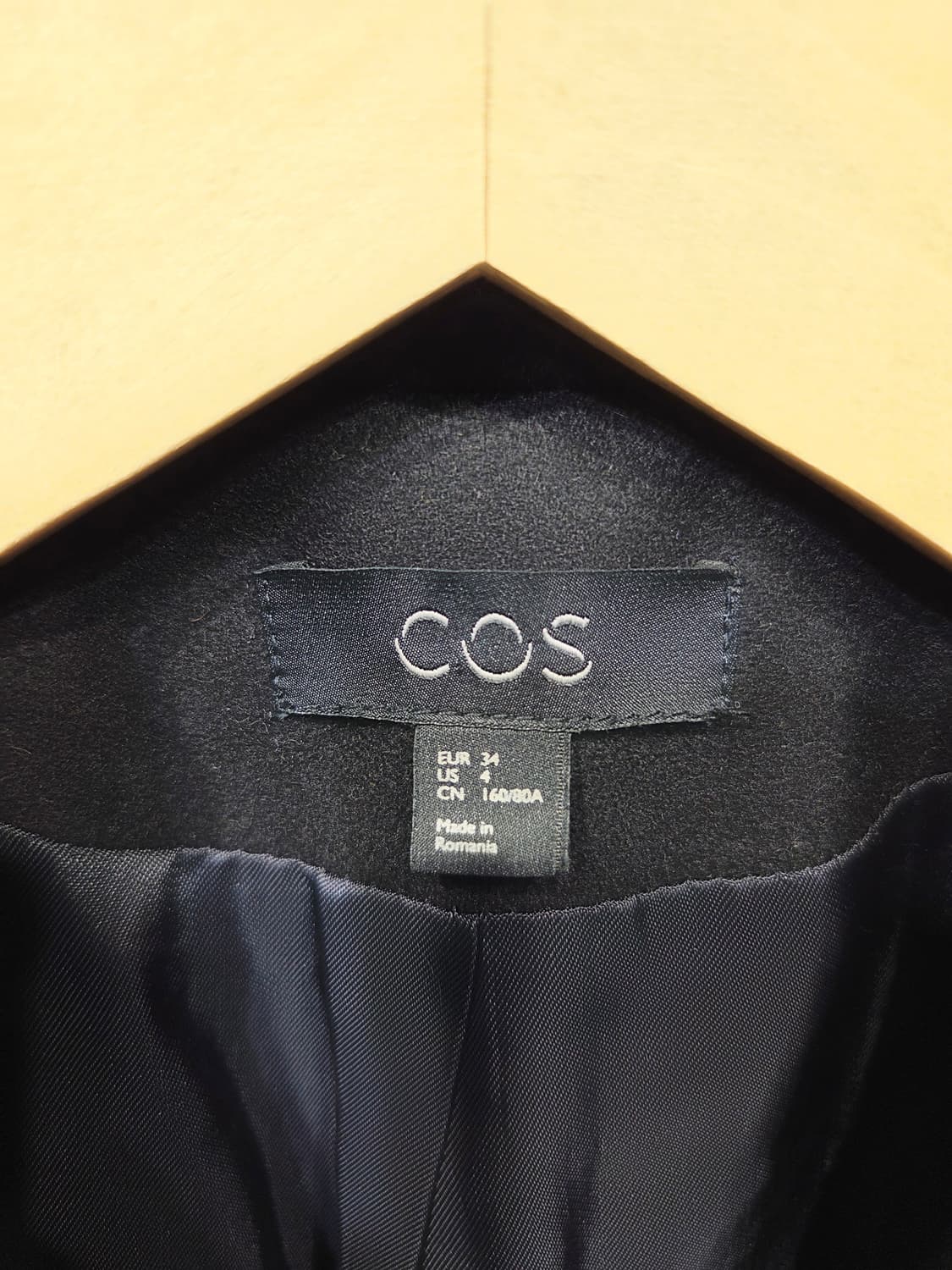 코스(COS). 여자 더블 브레스티드 울+캐시미어 코트_34 상품이미지5