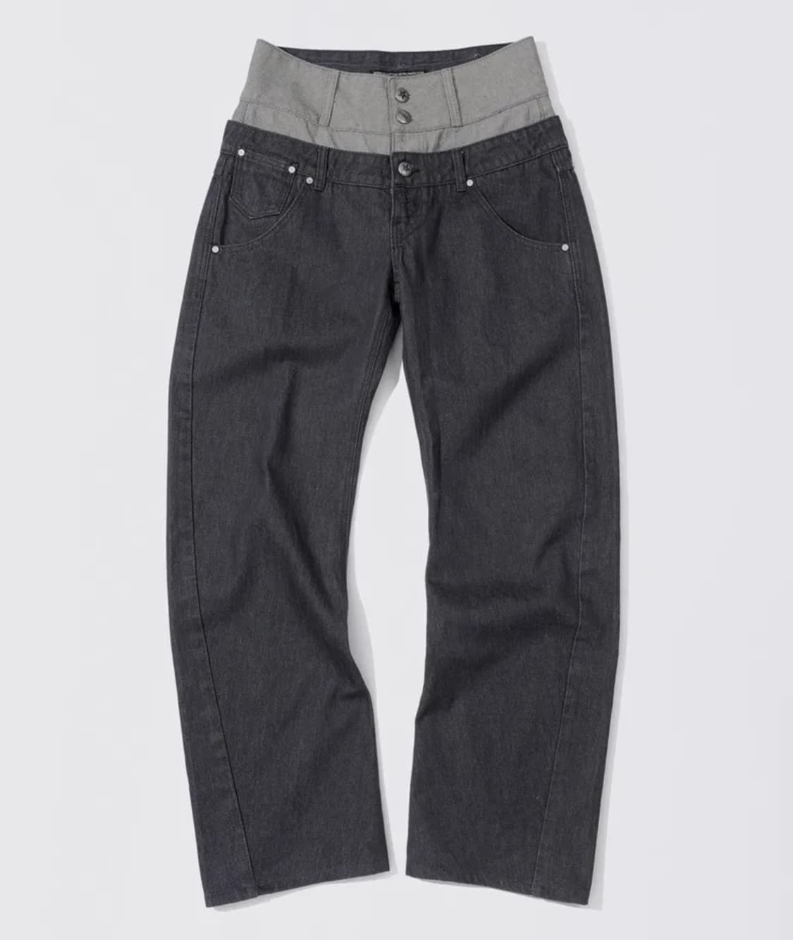 스컬프터 Beaded Layered Denim Pants 상품이미지1