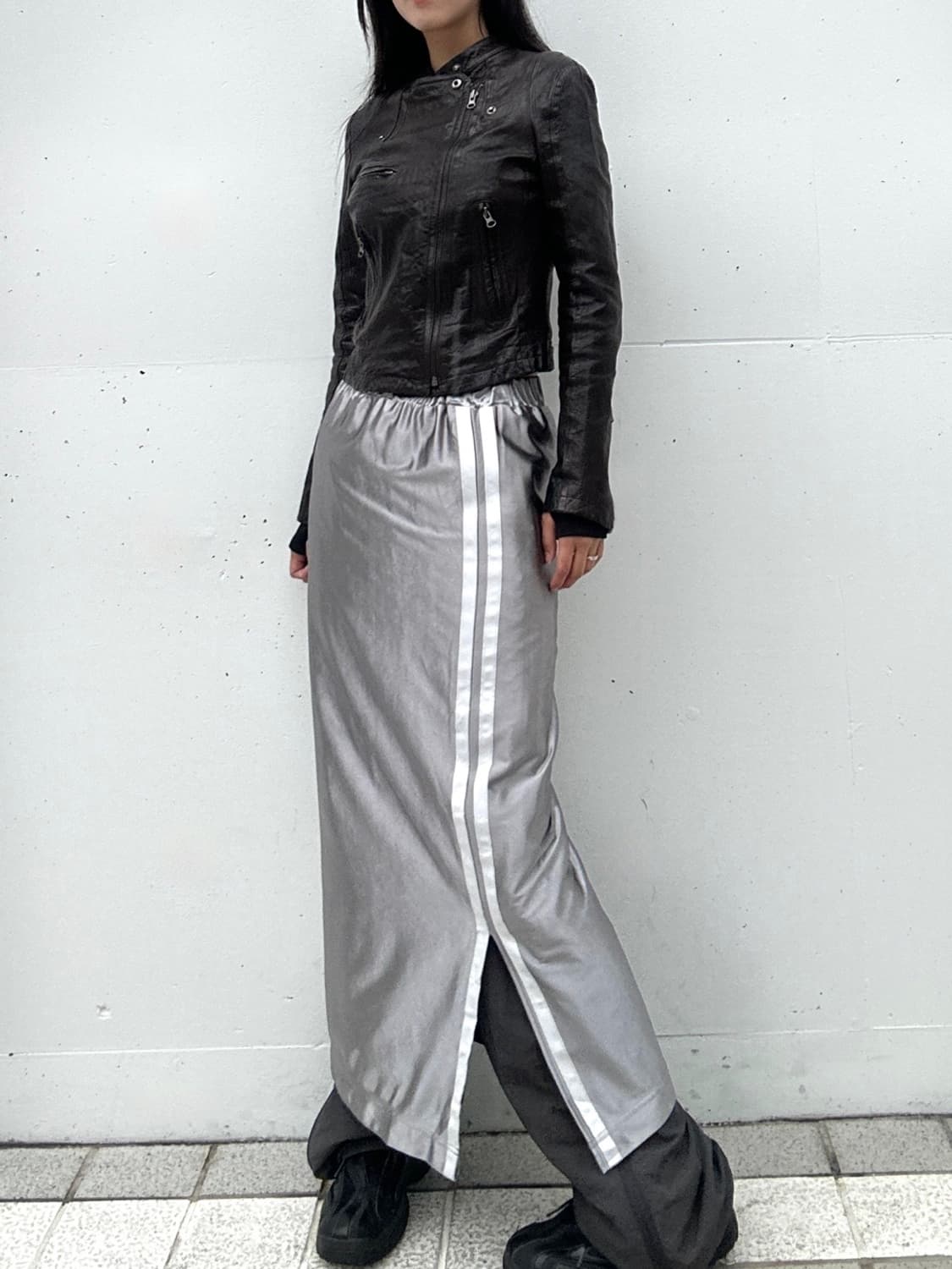 TATE short leather jacket / deep brown 상품이미지7