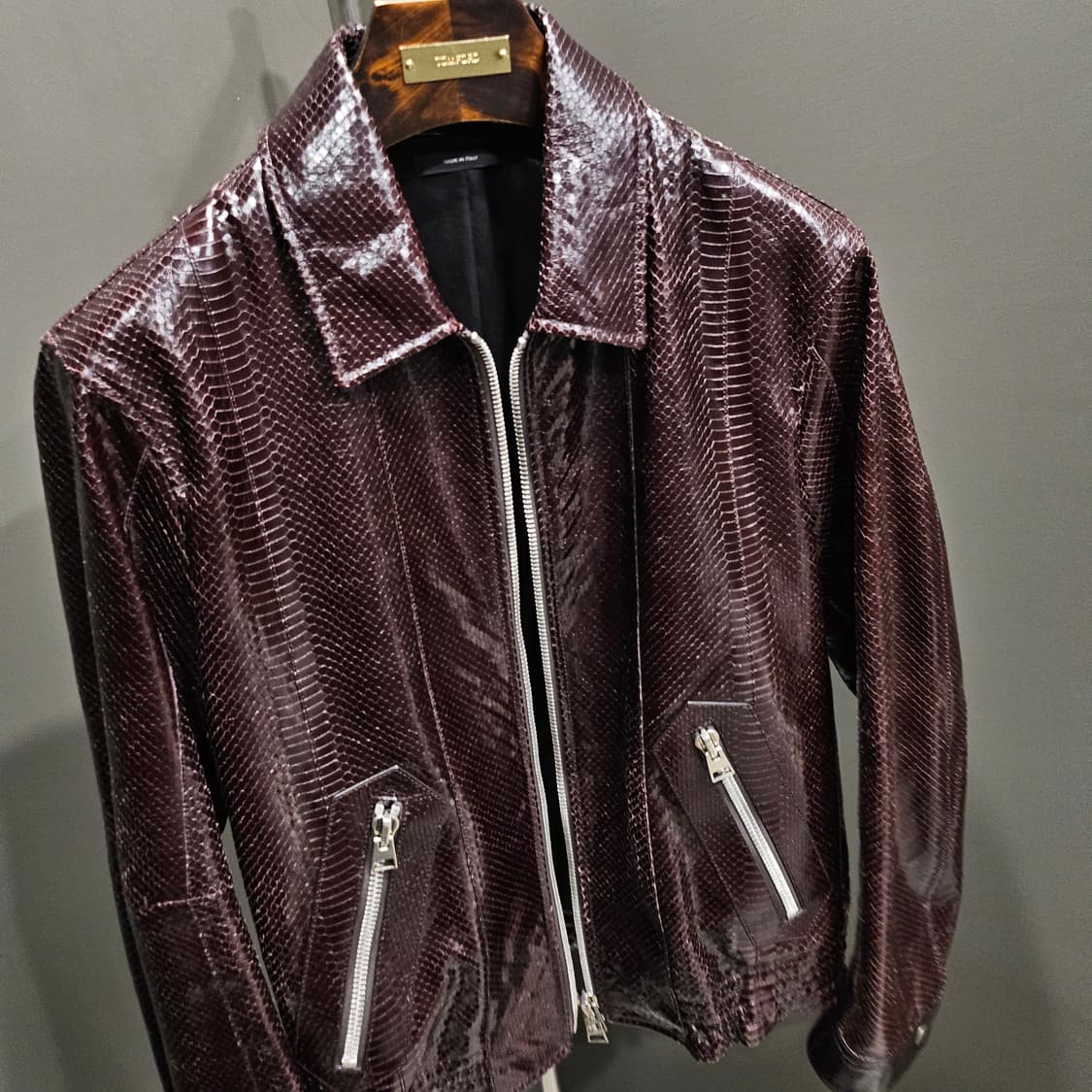 (국내1피스)톰포드 스네이크 런웨이 가죽자켓 상품이미지6