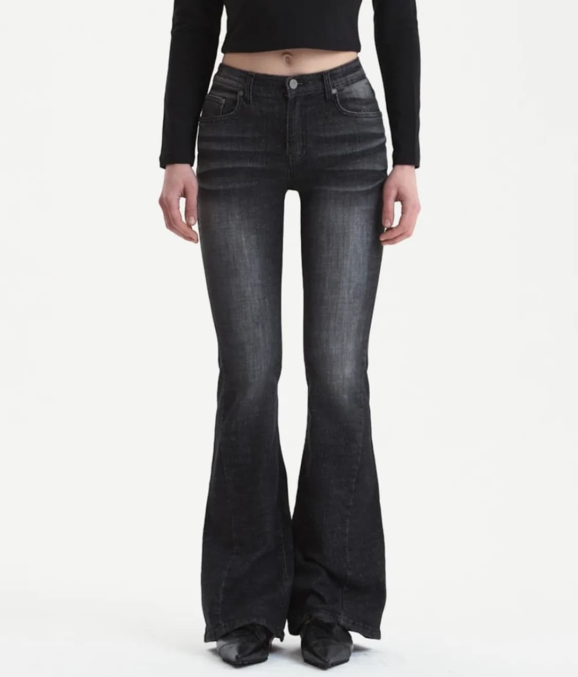시너진 CAT WASHING DENIM PANTS BLACK 상품이미지1