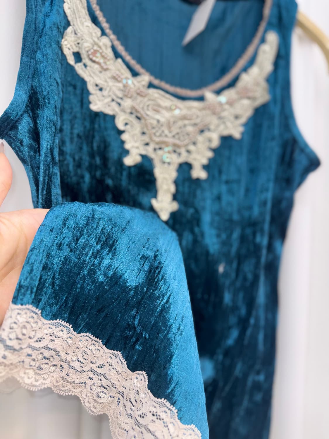 Velvet Lace Sleeveless 🦋 상품이미지1