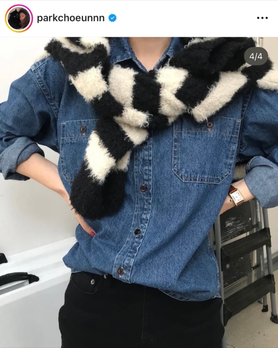 시엔느 워시드 데님 셔츠  상품이미지4