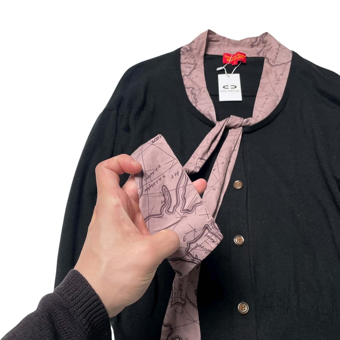 Vivienne westwood 지도 스카프 가디건 상품이미지5