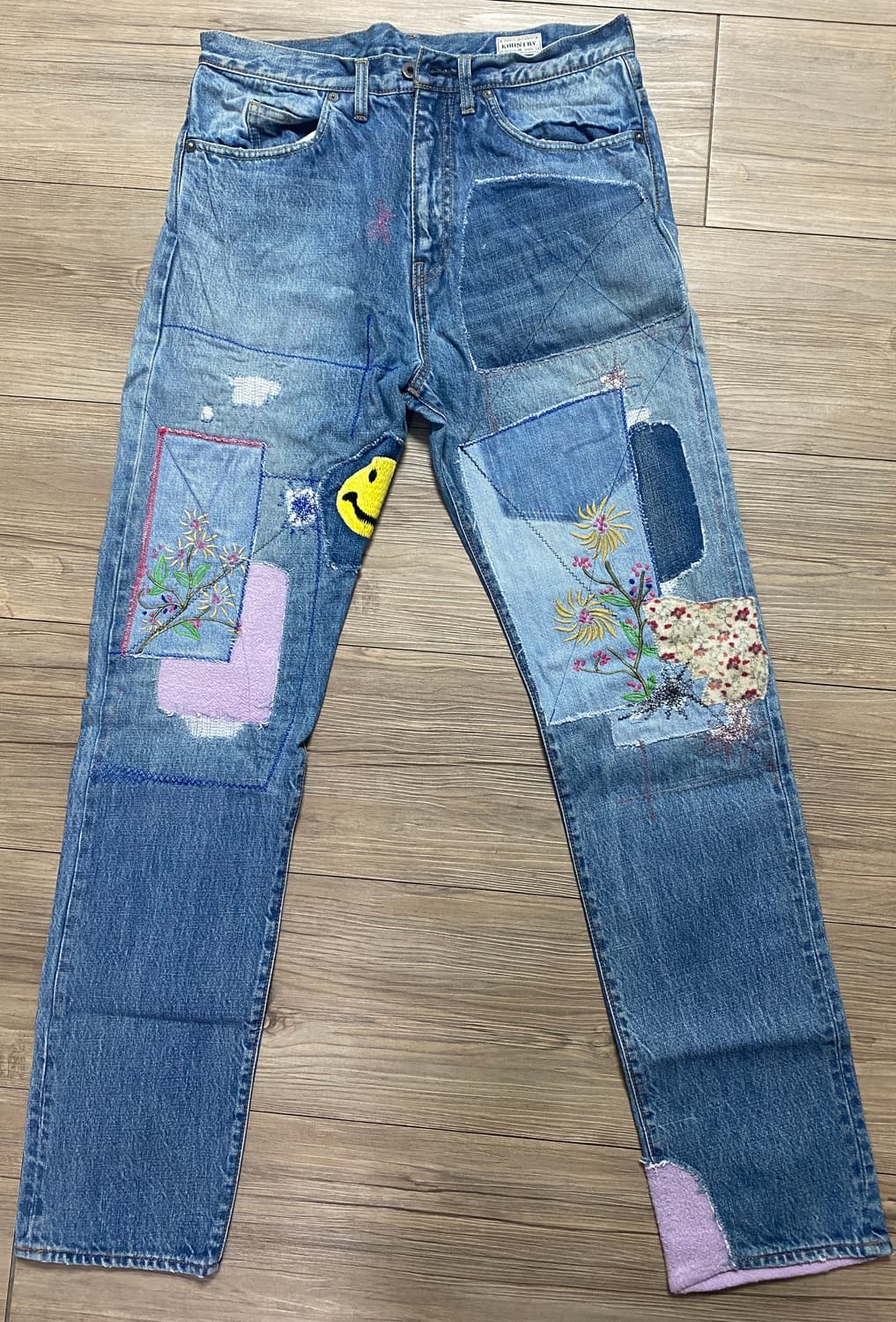 [34] 캐피탈 패치워크 데님팬츠 상품이미지2