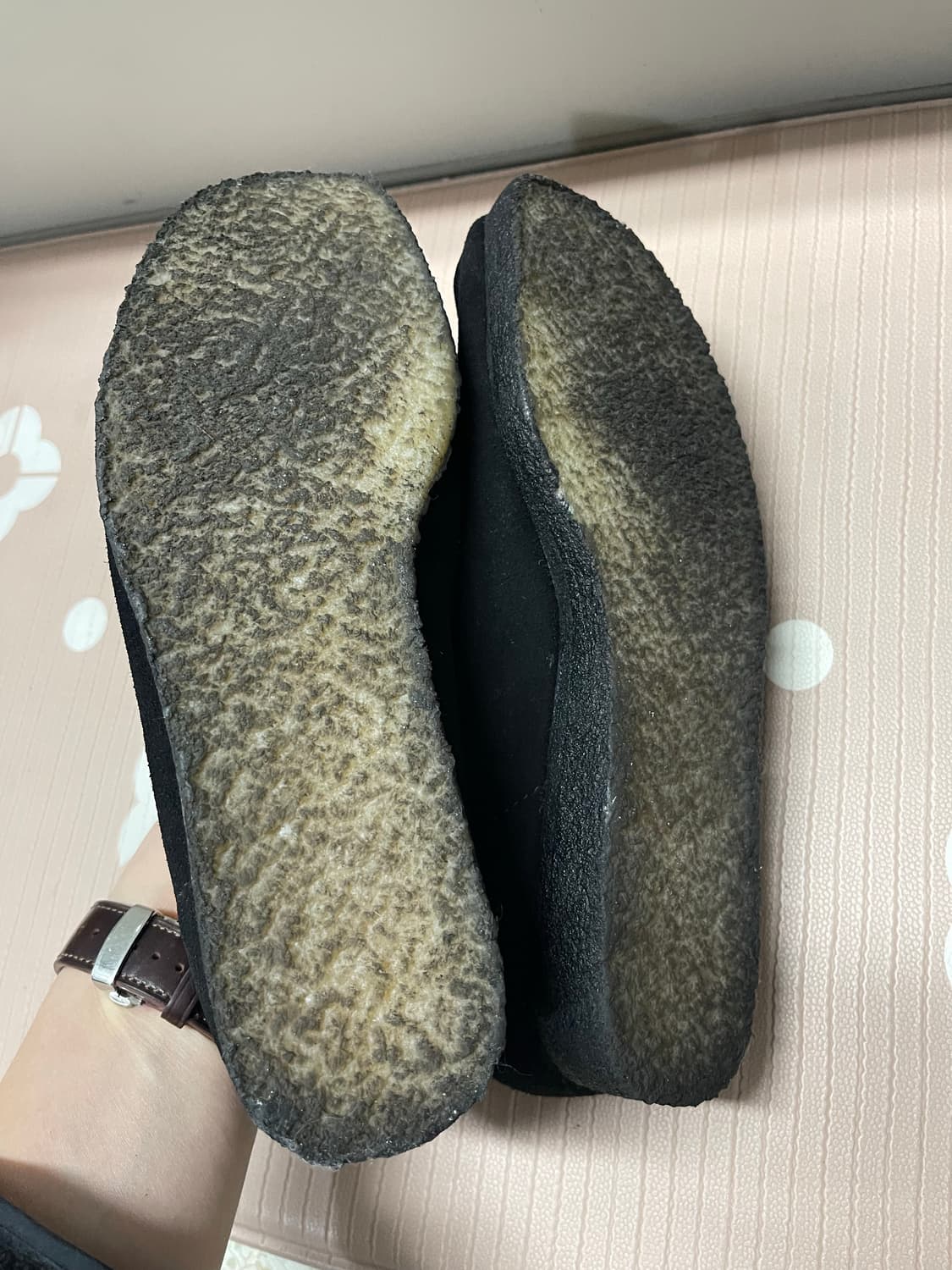 클락스 정품 왈라비 스웨이드 블랙 UK6 상품이미지9