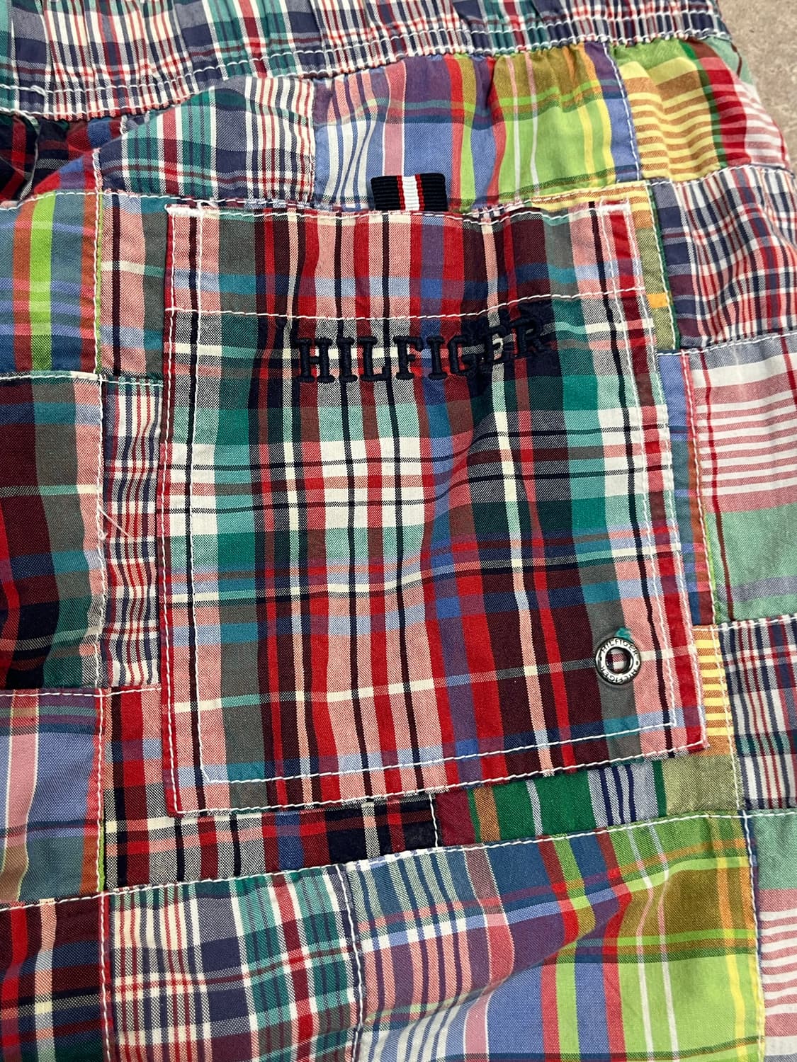 타미힐피거 패치워크 하프 팬츠 S #csz4143 상품이미지10