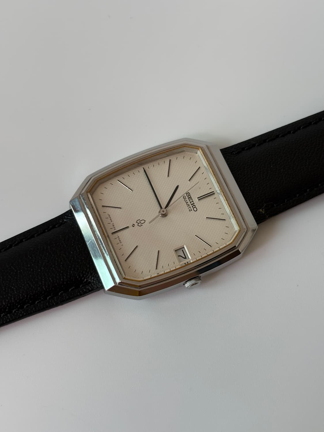 1980s Emblem Silver Square Quartz 상품이미지4