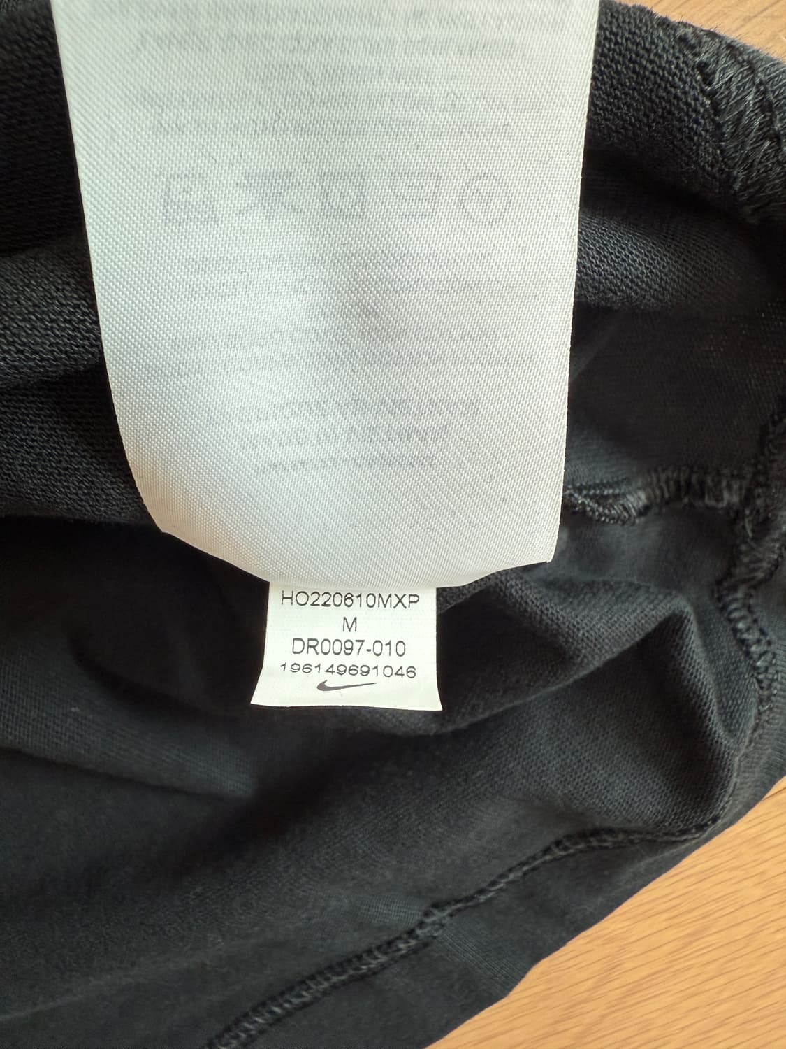 [M] 나이키 피스마이너스원 피마원 롱슬리브 긴팔 티셔츠 블랙 지디 상품이미지5