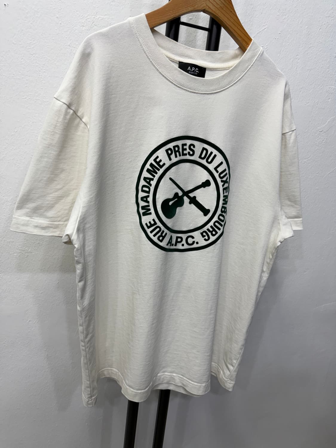 정품) APC 아페쎄 남성 룩셈부르크 반팔티 M 상품이미지2