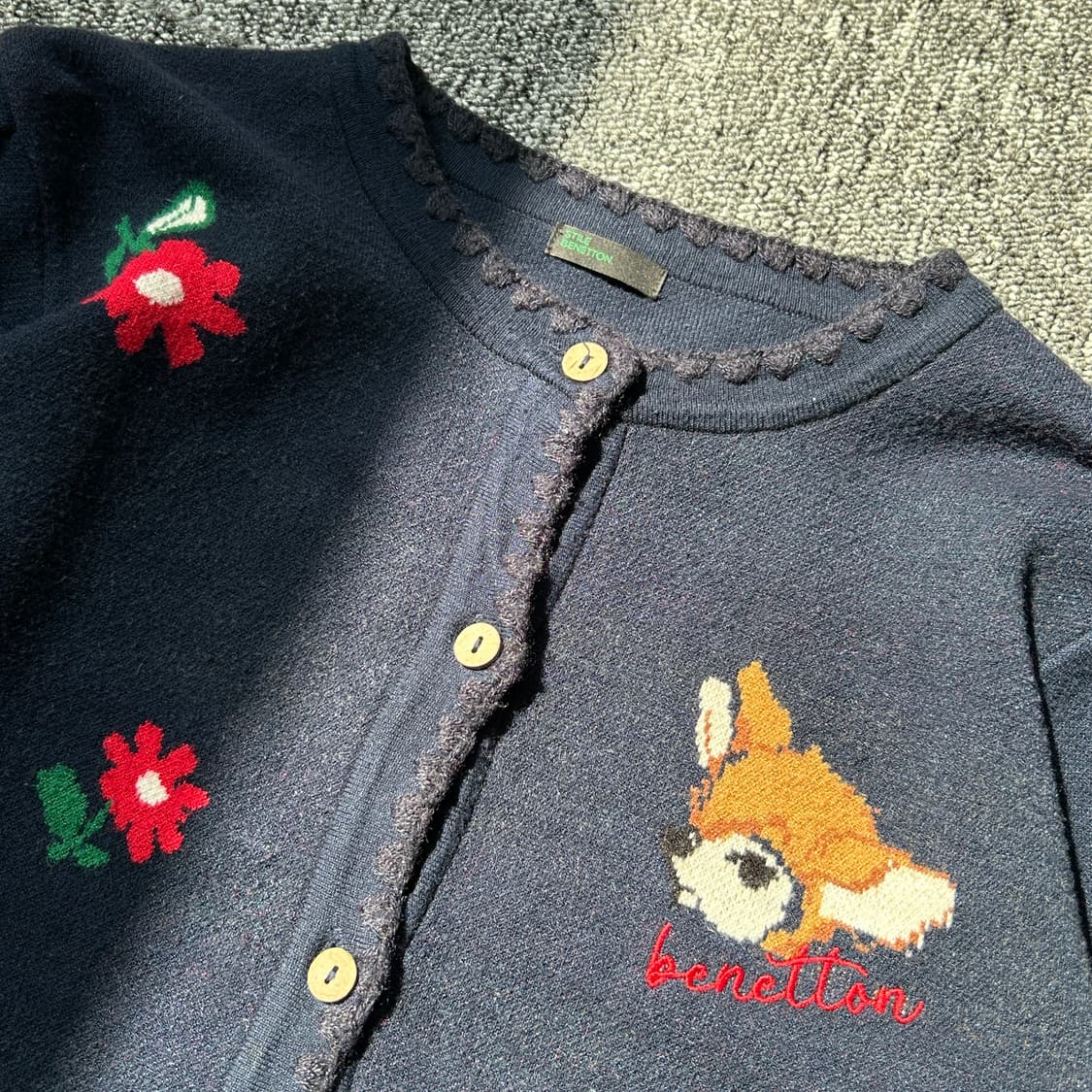 베네통 키즈 네이비 가디건 상품이미지3