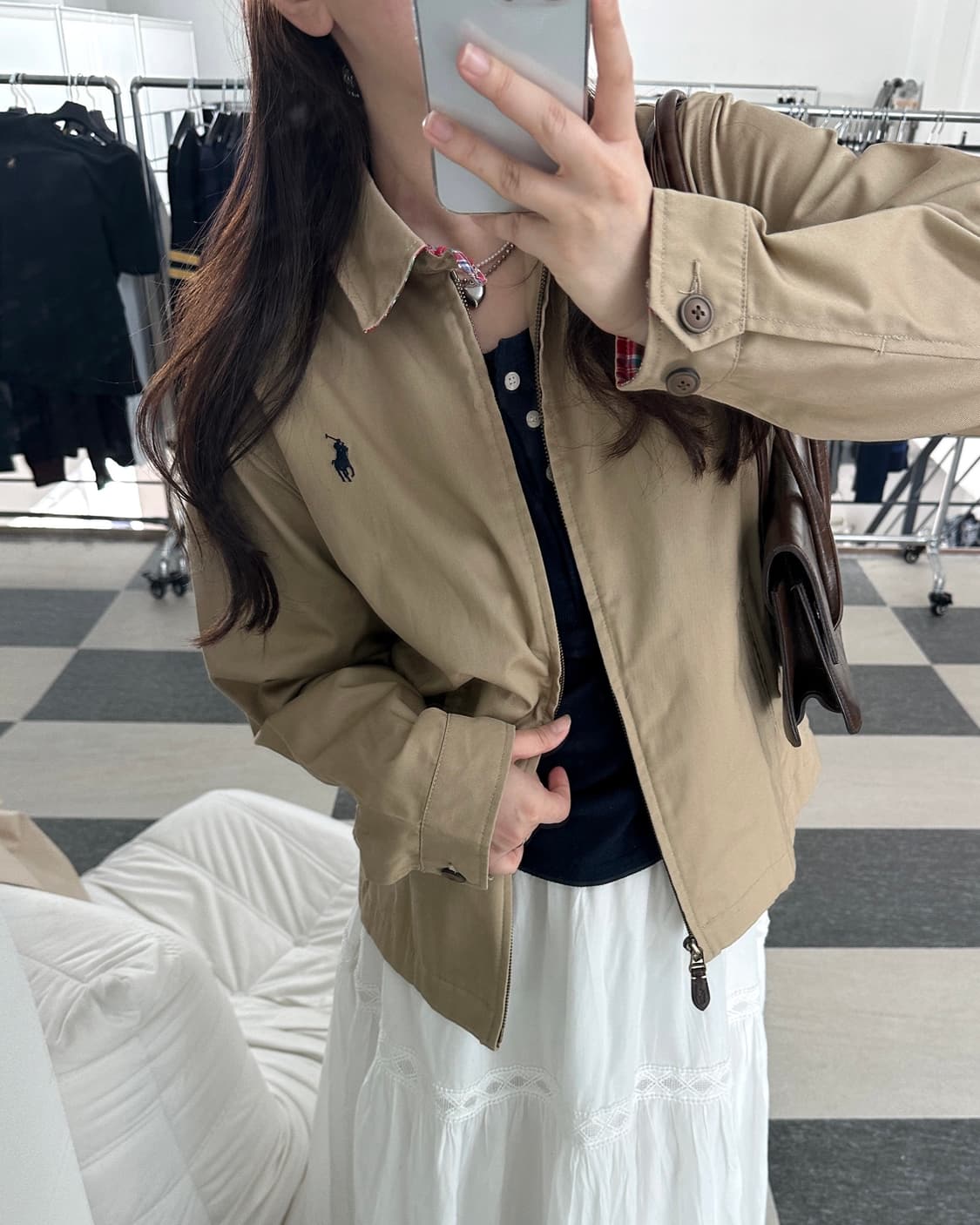 폴로 랄프로렌 베이지 해링턴 자켓  상품이미지10