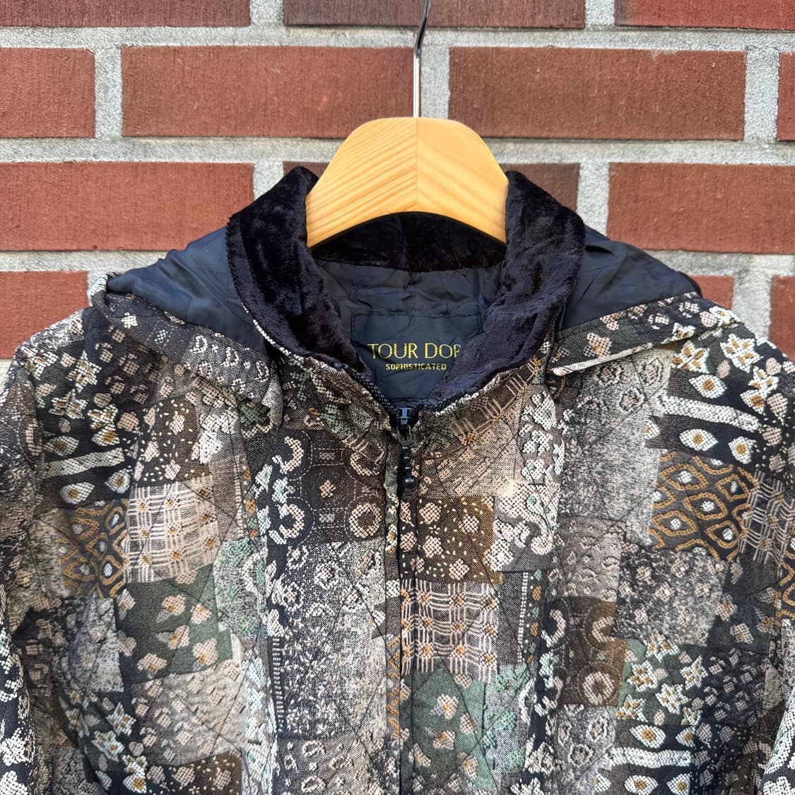 퀄팅 빈티지 패턴 자켓 B61 상품이미지2