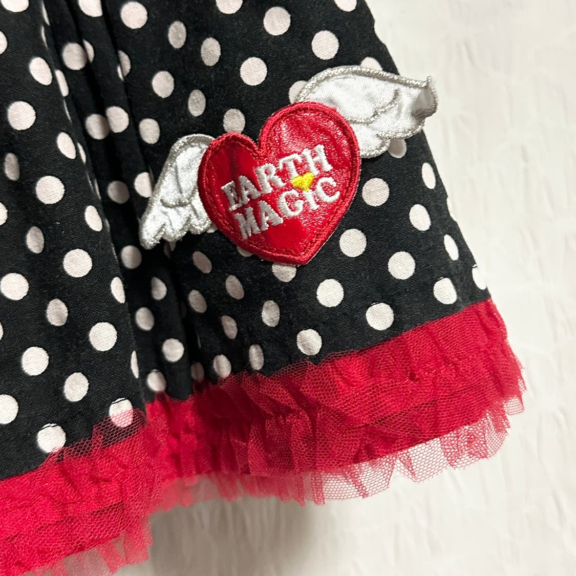 빈티지 갸루 펑크 도트 캉캉 스커트 상품이미지2