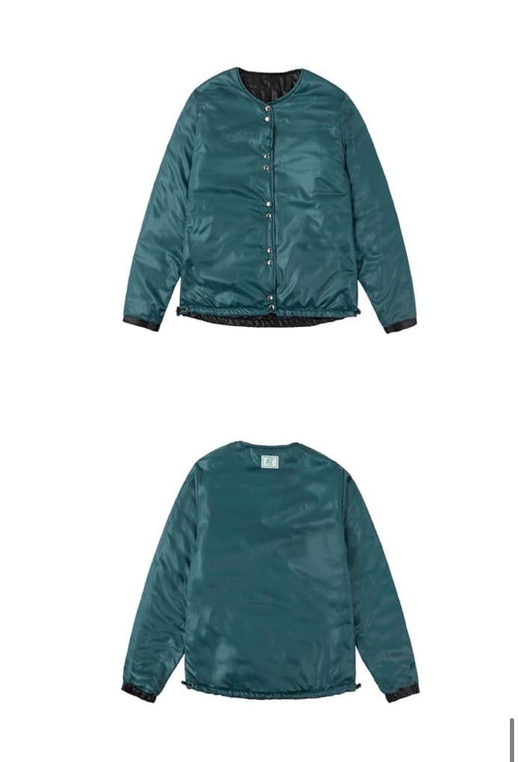 노컨텐츠 경량패딩 리버시블 (블랙/그린) 상품이미지5