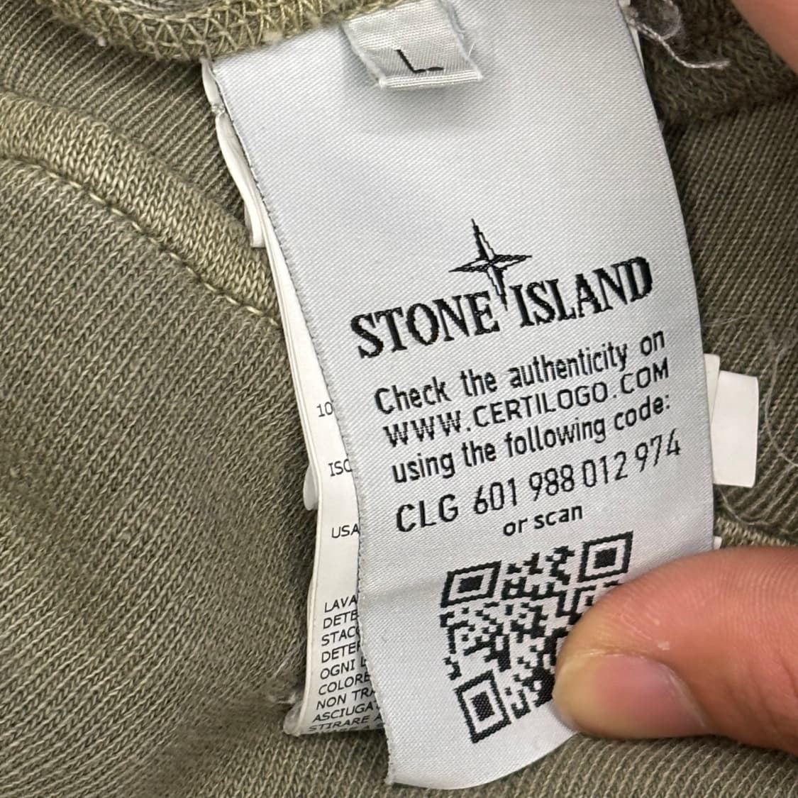 🫶🏻 스톤아일랜드 카키 맨투맨 🫶🏻 상품이미지5