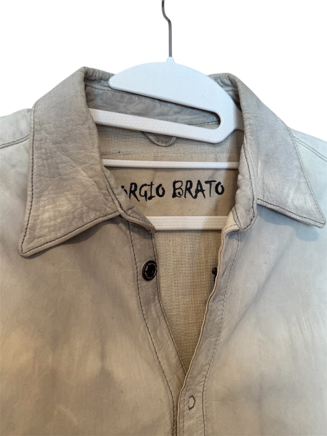 조르지오 브라토 레더 셔츠 자켓 (릭오웬스,캐롤 크리스찬 포엘) 상품이미지3