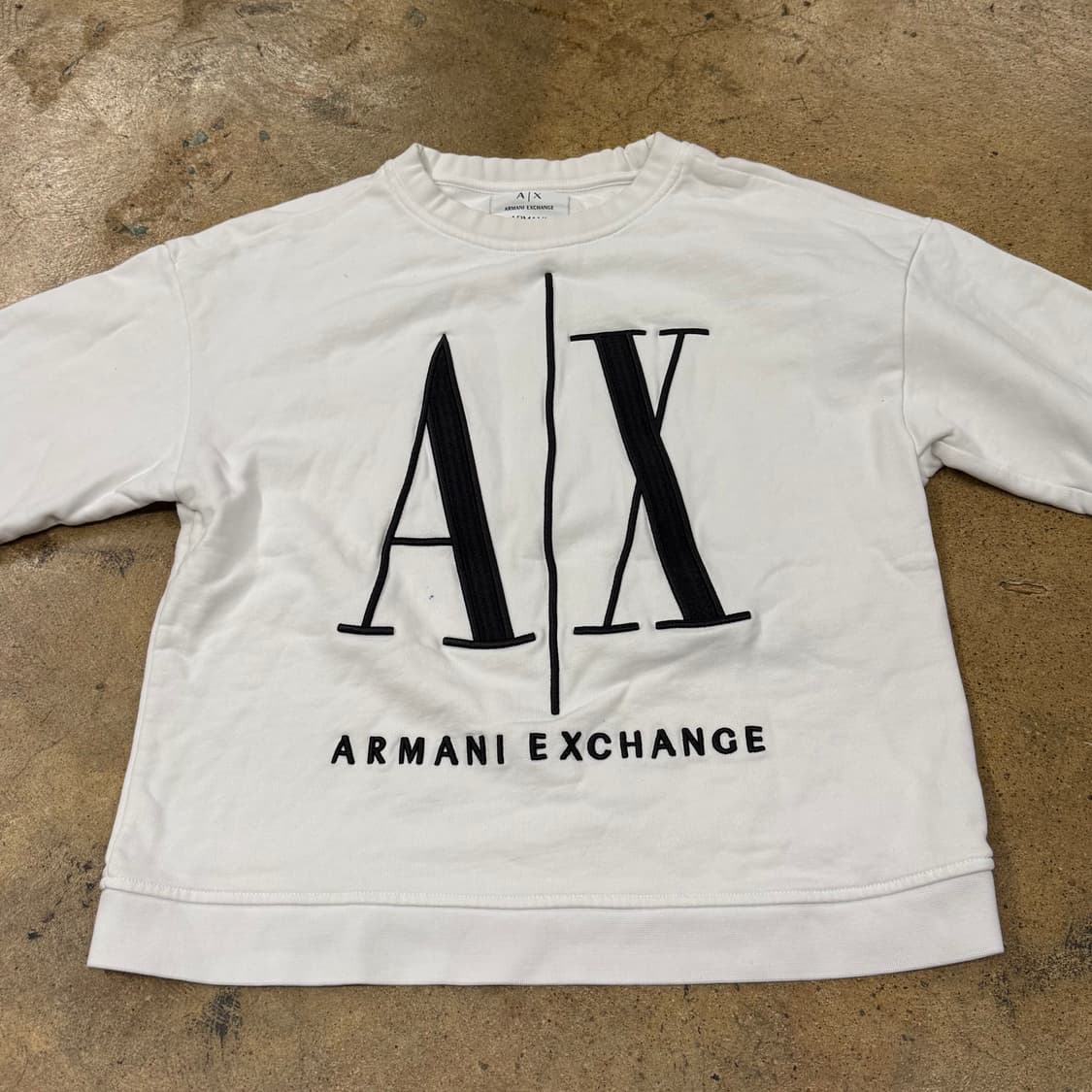 [정품/M] 아르마니 익스체인지 흰색 맨투맨 티셔츠 b15 상품이미지3
