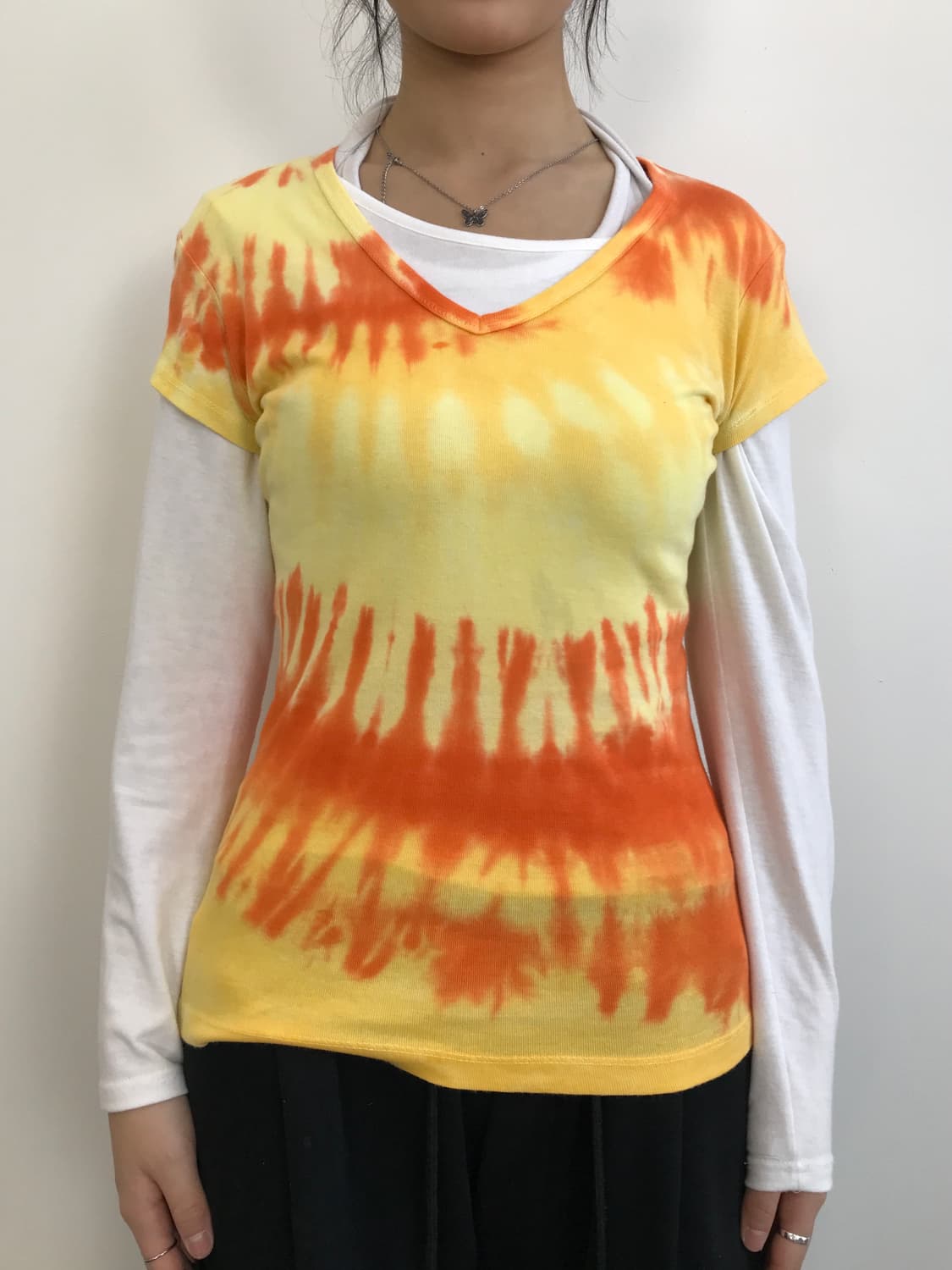 Route 66 Tie Dye V Neck T Shirt 상품이미지2