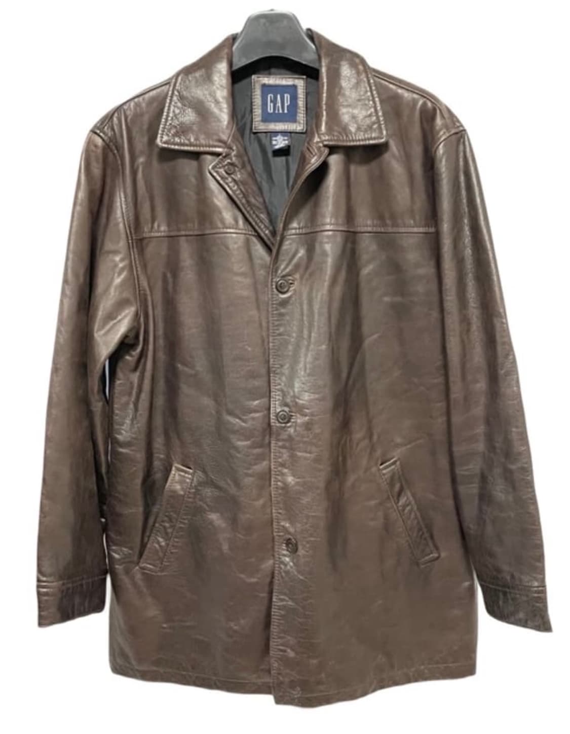 올드 갭 레더 카코트 브라운 XL 상품이미지1