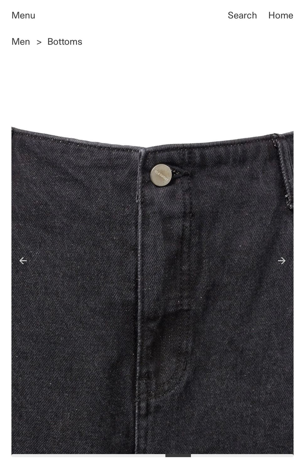 아모멘토 Men's Cut-Out Pocket Denim Shorts 상품이미지4