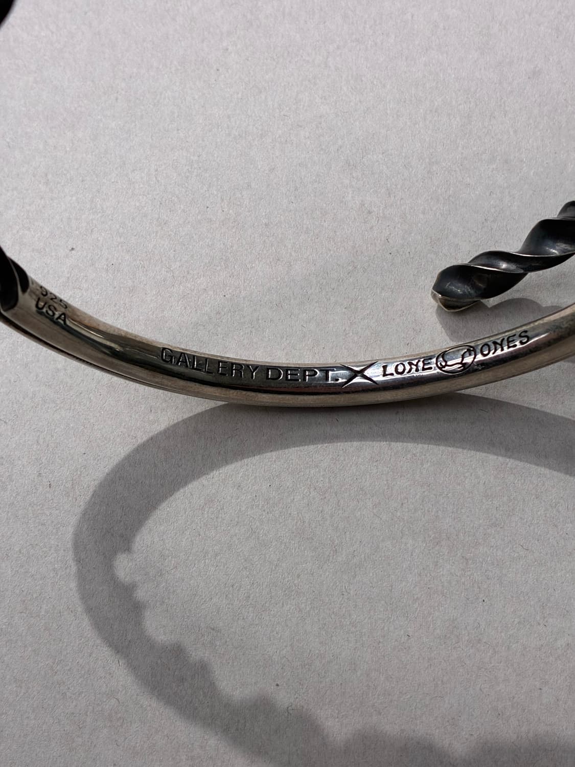 론원스 X 갤러리 디파트먼트 드릴 비트 커프 팔찌 925실버 상품이미지3