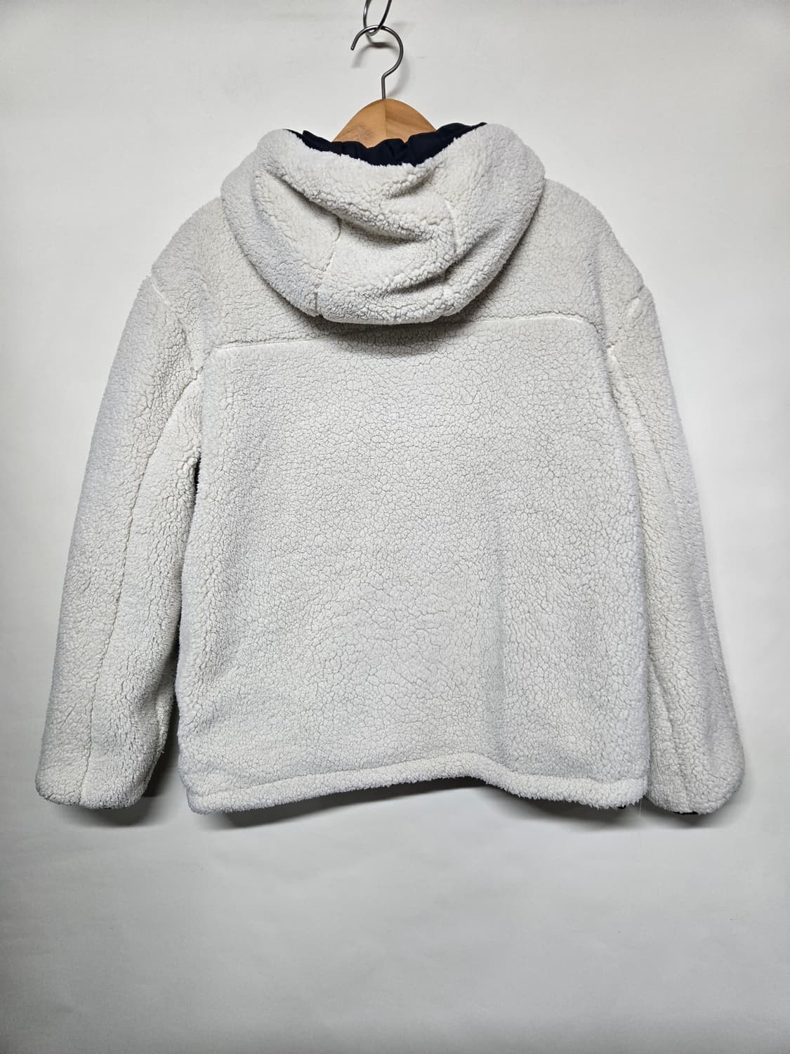 휠라 양털 후리스 리버시블 후드집업S 상품이미지5