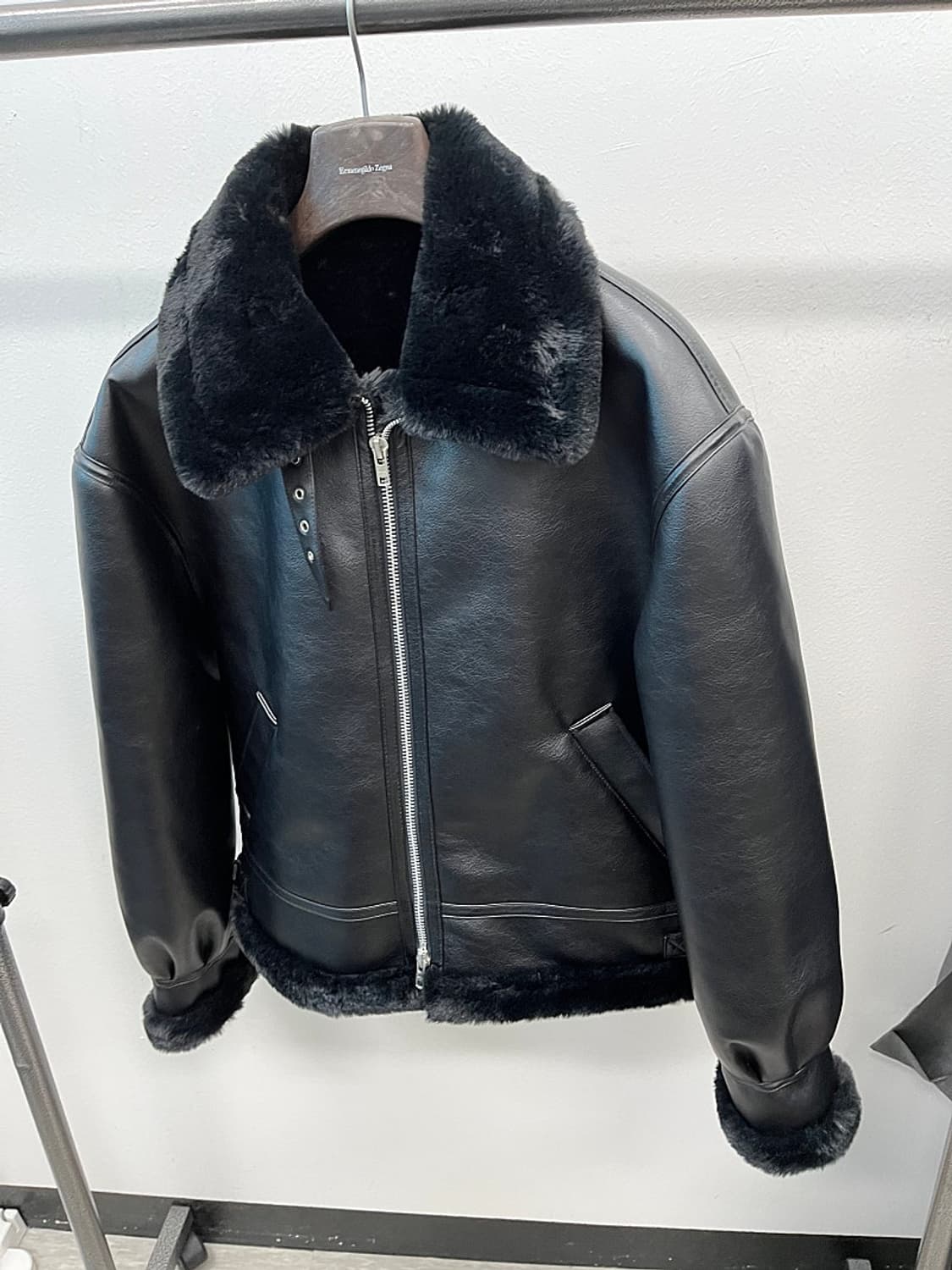 105) 론트 비건레더 무스탕  상품이미지1