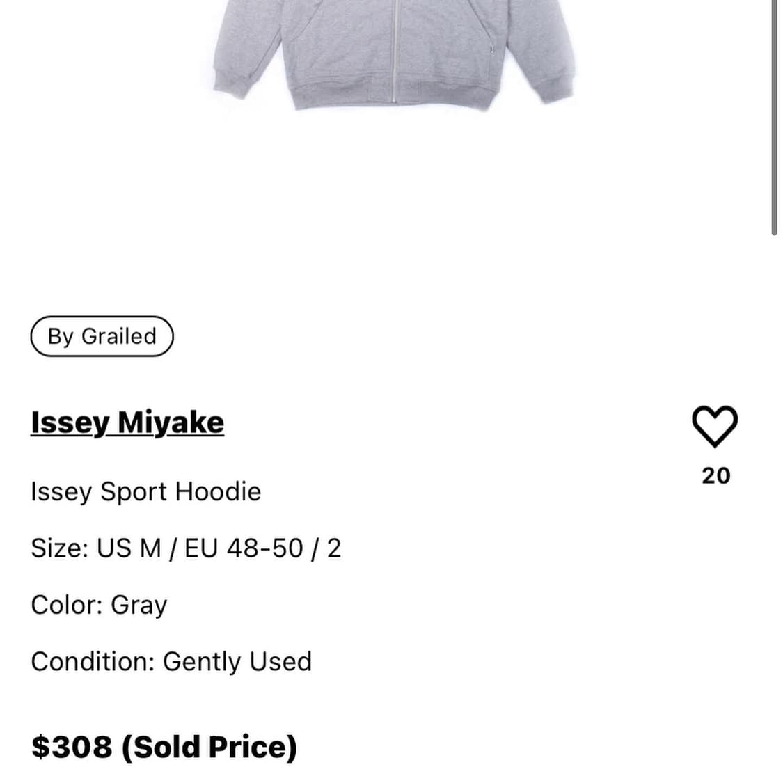 80’s I.s. Is 이세이미야케 빅로고 후드 집업 상품이미지10