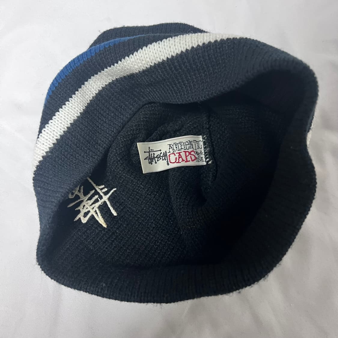 스투시 스트라이프 로고 비니 상품이미지3