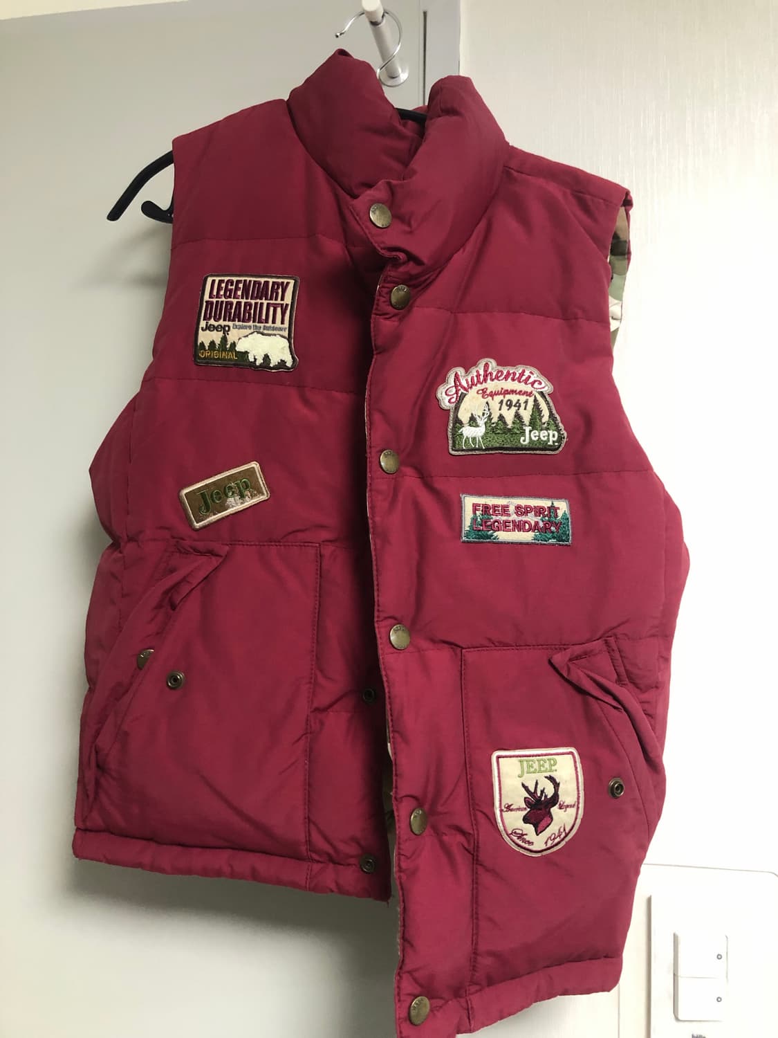 Jeep 밀리터리 리버시블 패딩조끼 상품이미지2