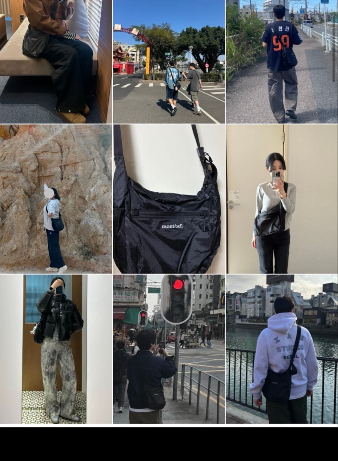 몽벨 포케터블 라이트 숄더백 스몰 블랙 상품이미지2