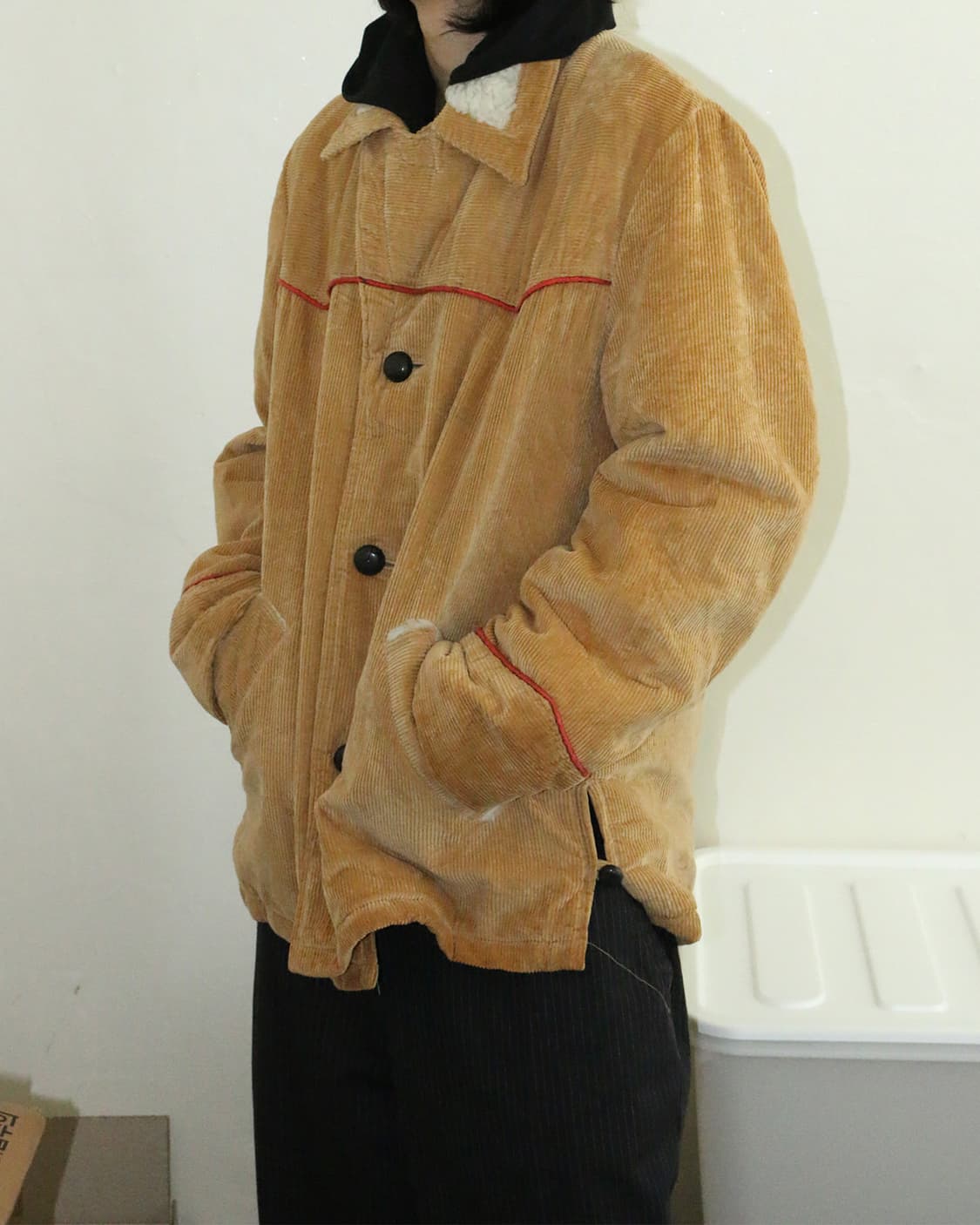 빈티지 코듀로이 시어링 자켓  상품이미지3