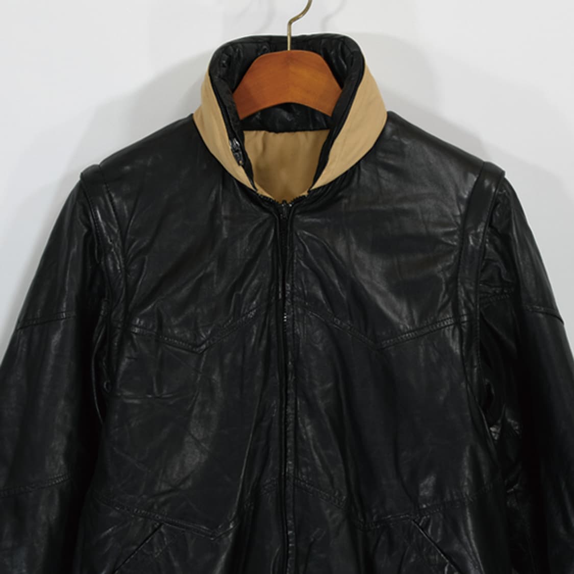 A&A Sports 빈티지리버시블레더점퍼 상품이미지6