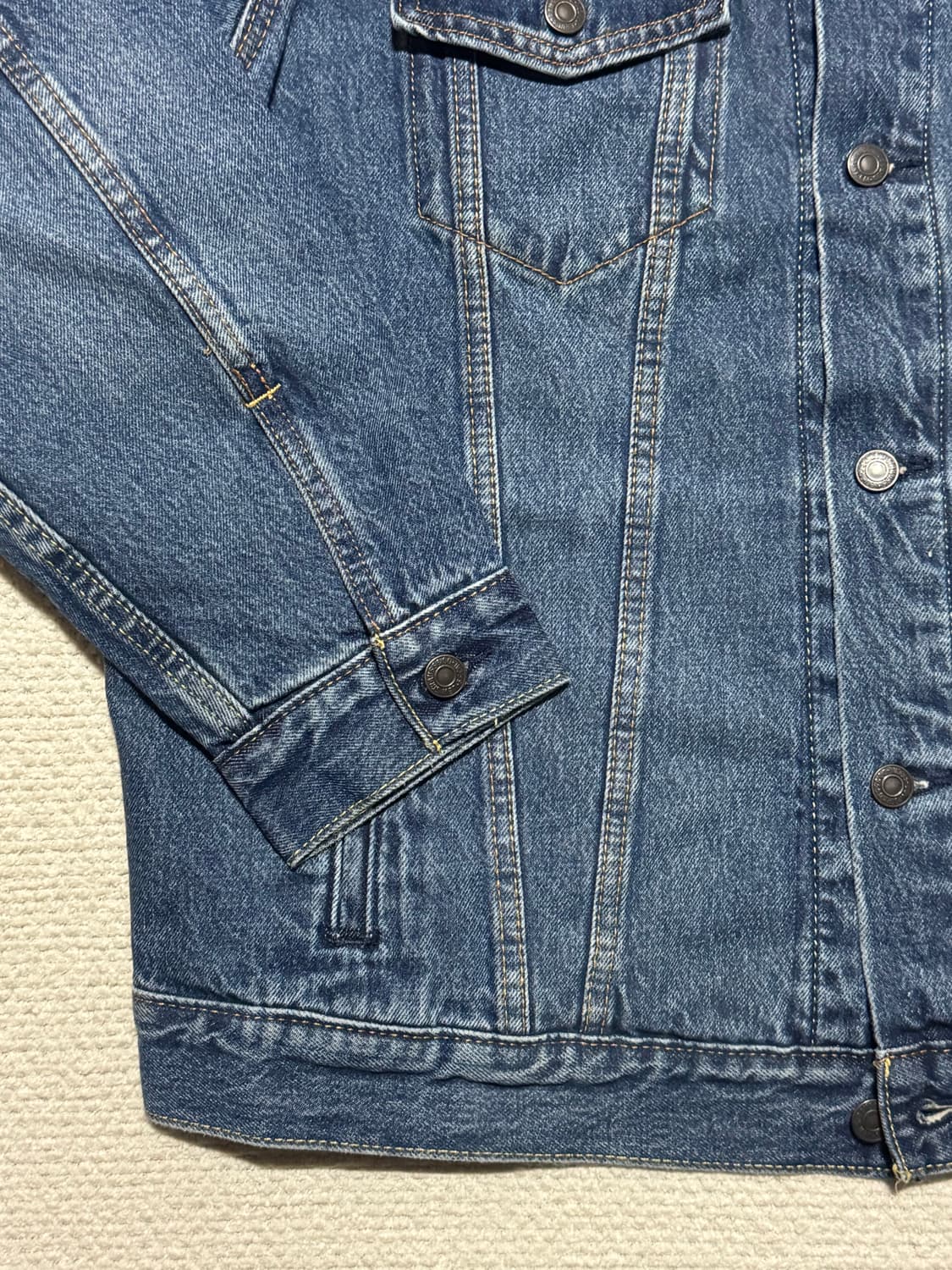 리바이스 코듀로이 카라 데님 자켓 L 상품이미지4