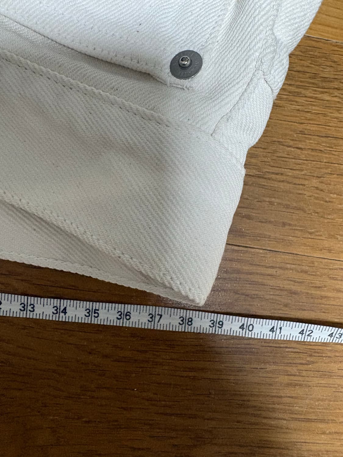 오라리 5p 아이보리 데님 32사이즈 상품이미지6