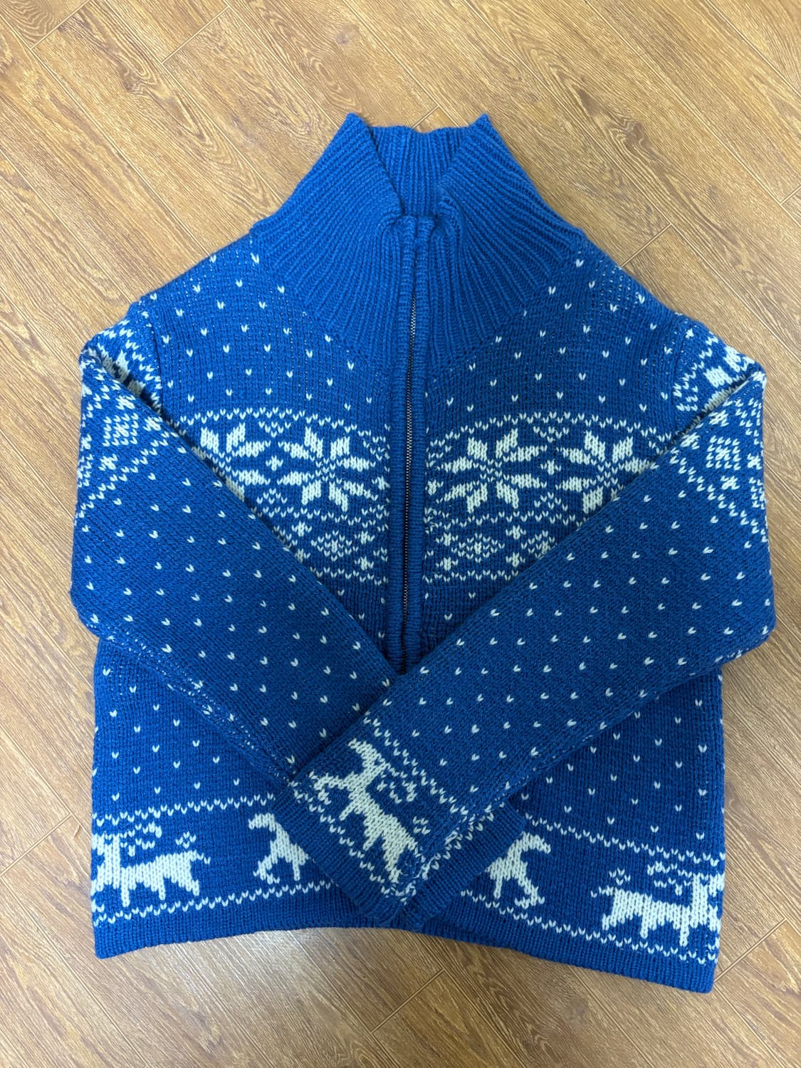 느좋 니트집업 상품이미지1