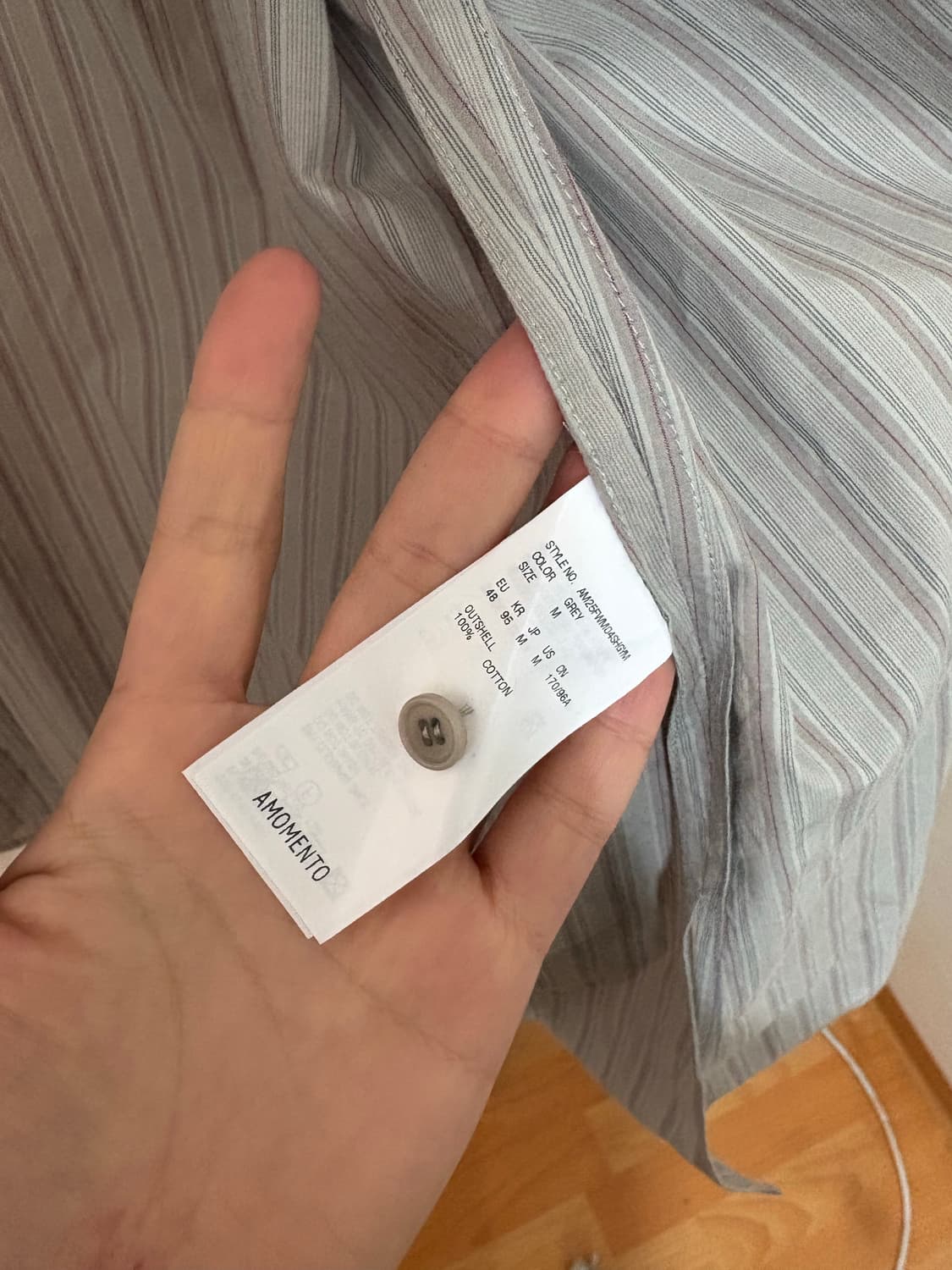 아모멘토 스프라이트 셔링 오버사이즈 셔츠 상품이미지8