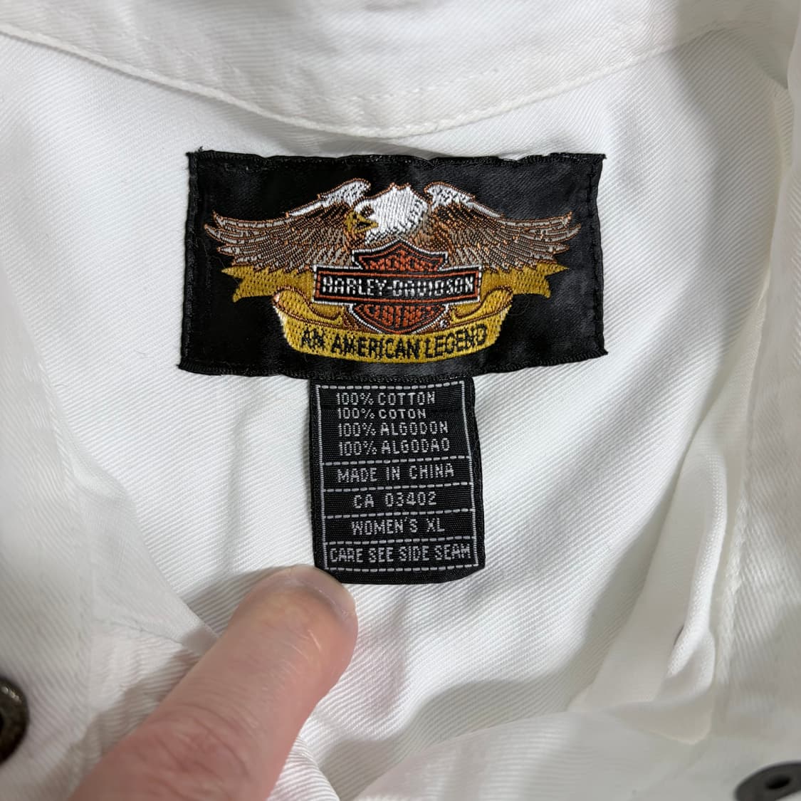 할리데이비슨 화이트 셔츠 자켓 상품이미지4