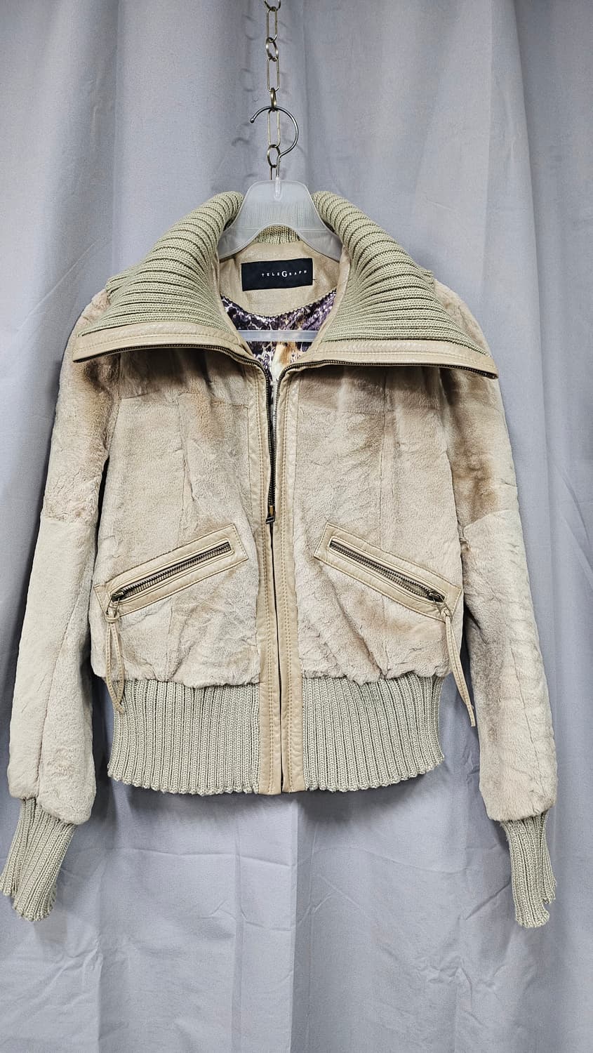 여성 밍크퍼 니트 점퍼 상품이미지3