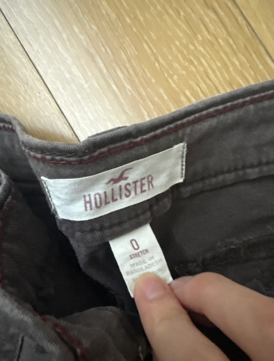 홀리스터 빈티지브라운 로우라이즈 반바지 상품이미지4