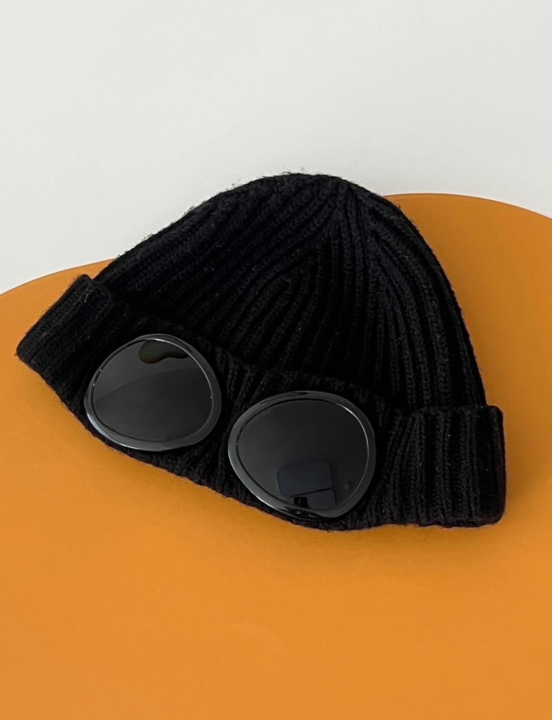 CP컴퍼니 고글 비니 블랙 상품이미지1