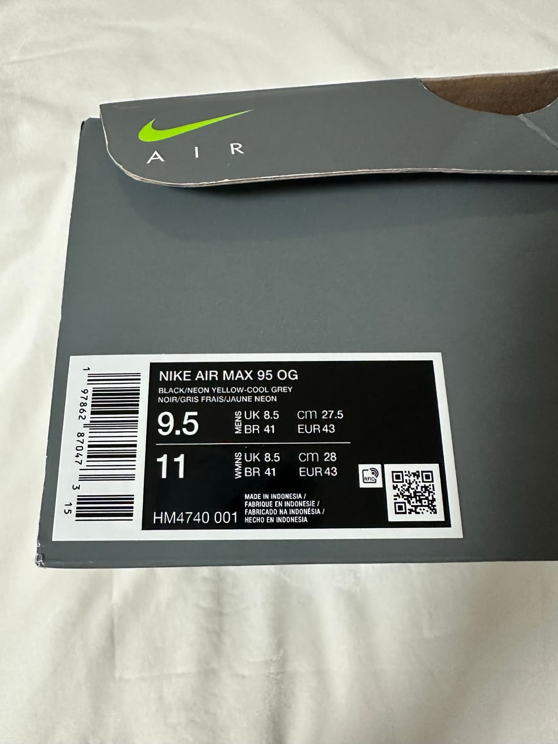 나이키 에어맥스 95 OG 네온 2025 상품이미지6