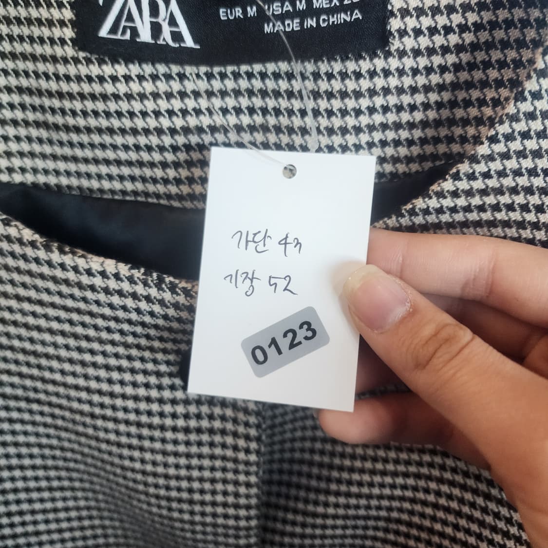 자라 하운드투스 체크 크롭 자켓 상품이미지8